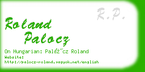 roland palocz business card